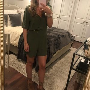 Adorable olive green romper